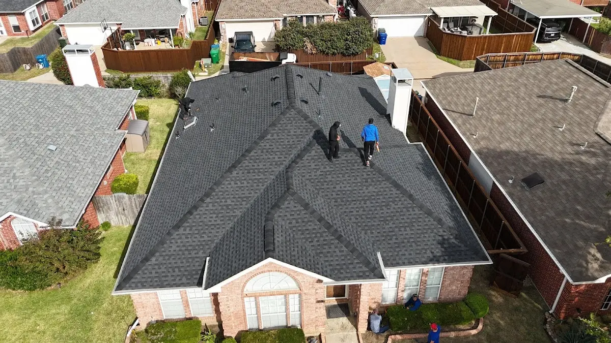 Commercial Roofing work in progress on a Roswell property